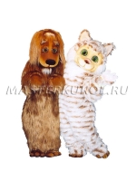 Ростовые куклы «Собака и кошка»